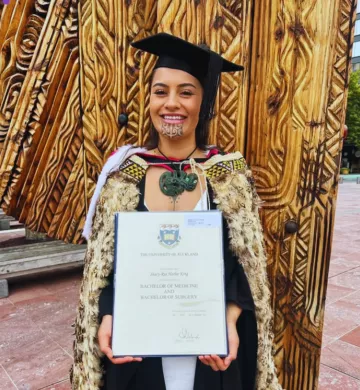 Dr Stacy-Ria Harlee Te Kurapa-King exemplifies the integration of cultural heritage and professional excellence. 